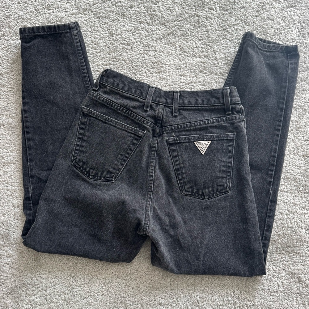 Black vintage high waisted Guess jeans